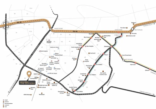 Smartworld The Edition Location Map